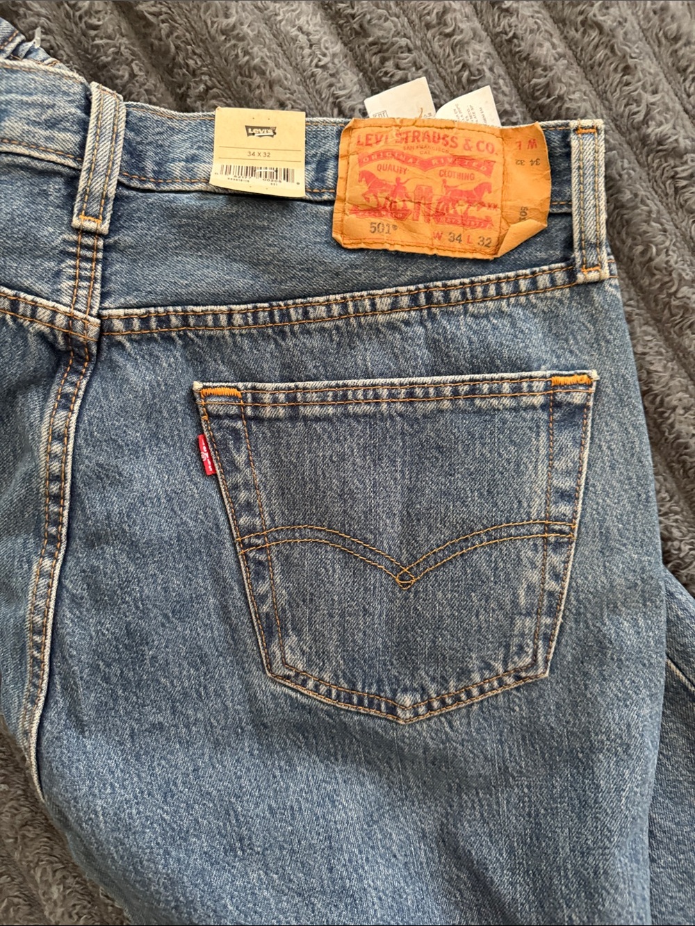 Levi's Men’s Relaxed Jeans - Light Blue Denim